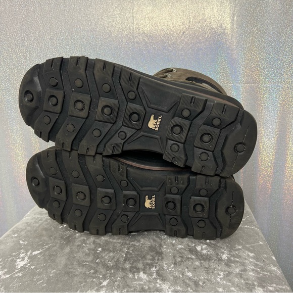 Sorel winter boots brown black waterproof cold weather snow outdoors hiking - Picture 9 of 9